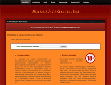 Tablet Screenshot of masszazsguru.hu